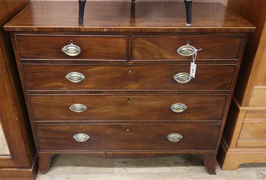 A Regency mahogany chest of drawers W.109cm